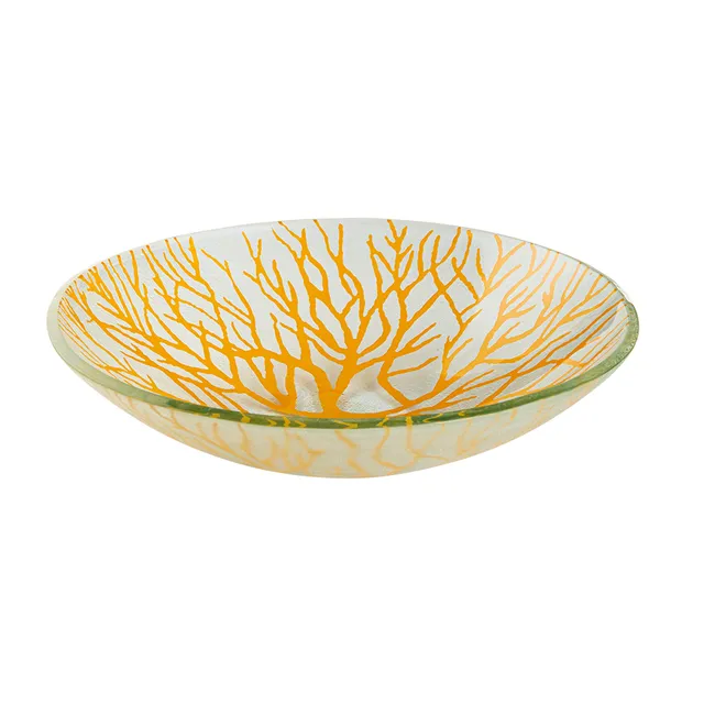 rosseto-ven-glass-kalderon-radici-gls047m-glasschale-mustard-28cm-2er image 1