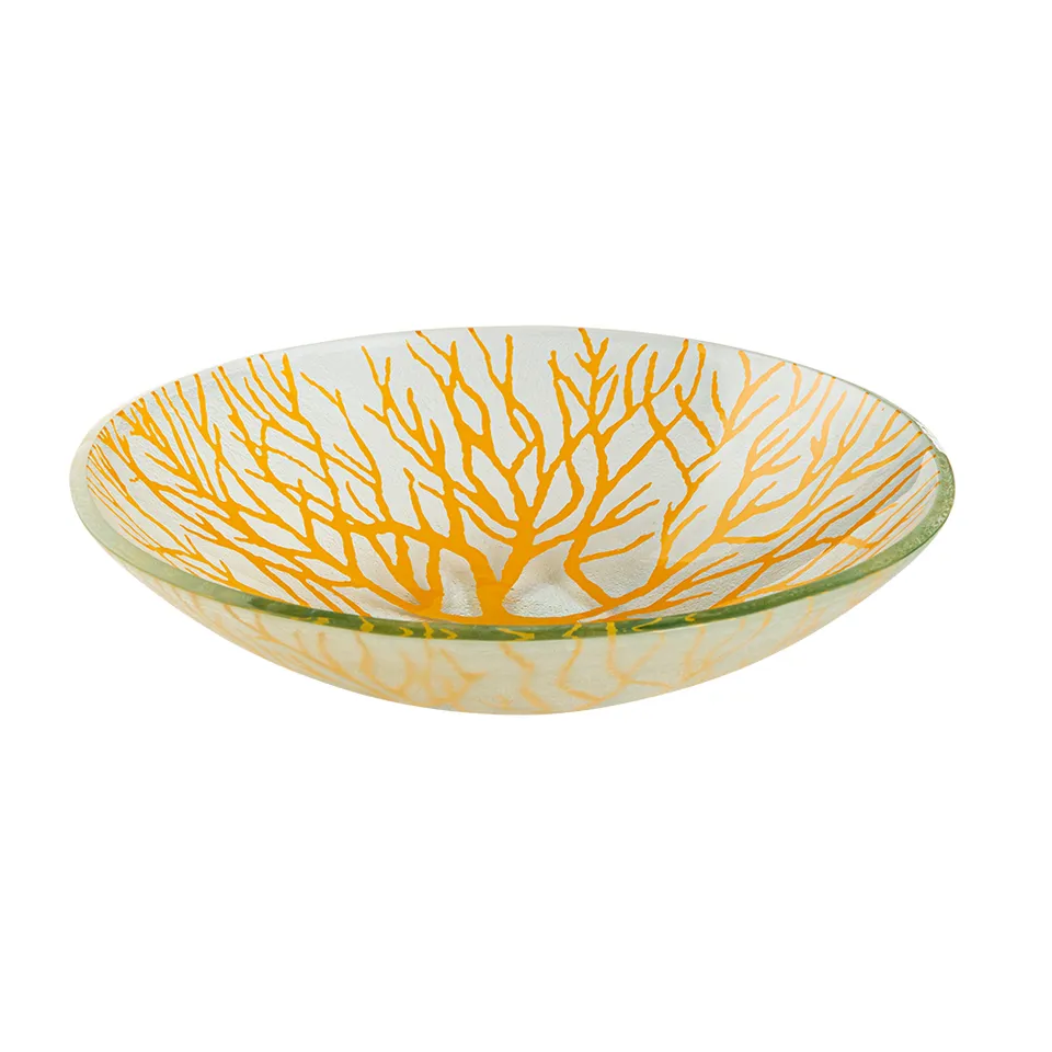 rosseto-ven-glass-kalderon-radici-gls047m-glasschale-mustard-28cm-2er image 1