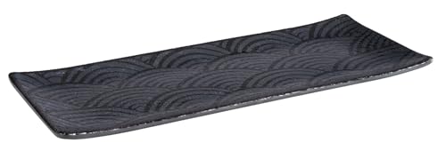 aps-dark-wave-84906-tablett-29x12-cm-schwarz-melamin image 5