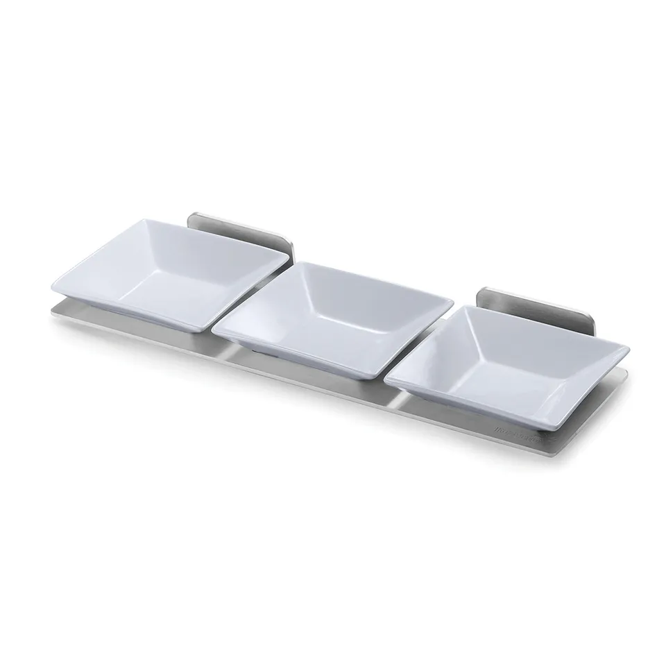 rosseto-sm215-gew-rzregal-edelstahl-3-porzellanschalen image 1