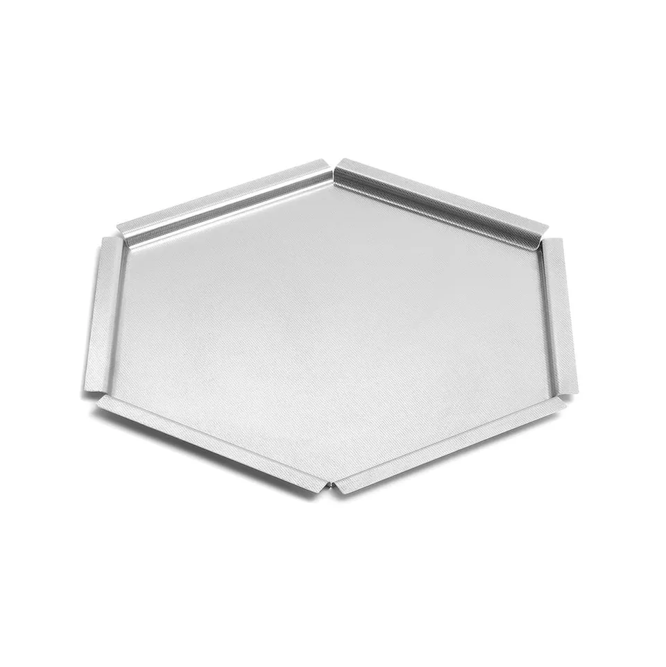 rosseto-honeycomb-sm120-tablett-edelstahl-40cm-strukturiert image 1