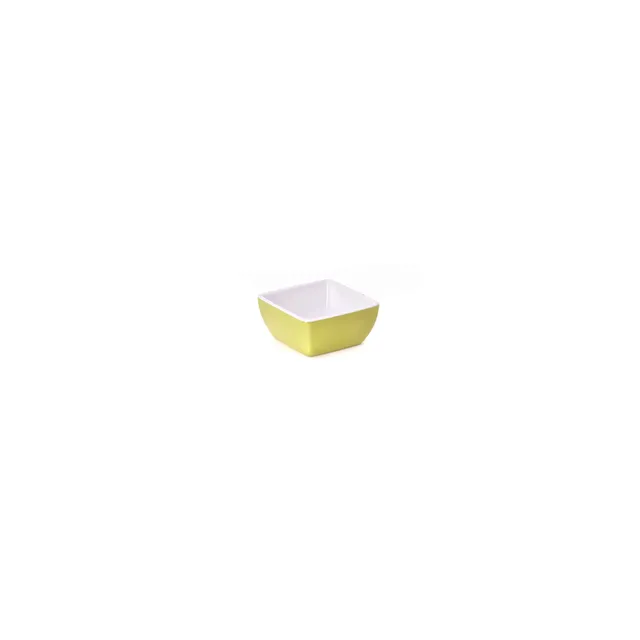 primeware-quality-melamine-schale-eckig-gr-n-wei-9-cm image 1