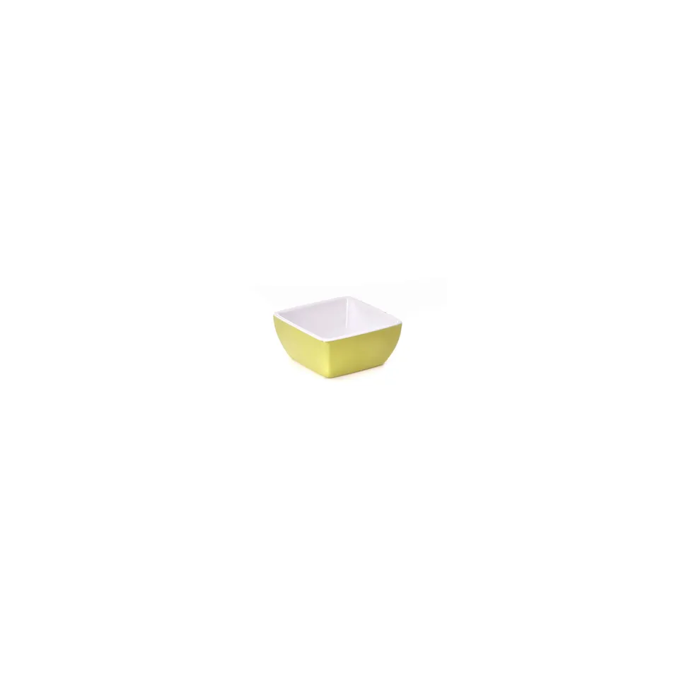 primeware-quality-melamine-schale-eckig-gr-n-wei-9-cm image 1