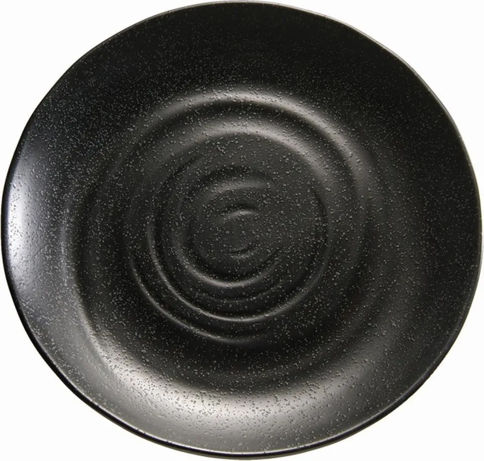 aps-zen-83941-teller-melamin-schwarz-28-cm-steinoptik image 1