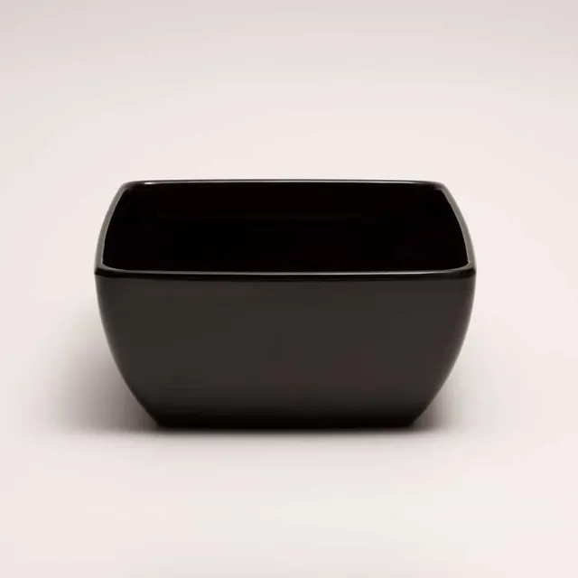 primeware-quality-melamine-sch-ssel-eckig-25-cm-schwarz image 1