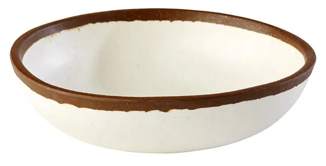 aps-marone-84573-schale-melamin-creme-braun-16-5-cm image 1