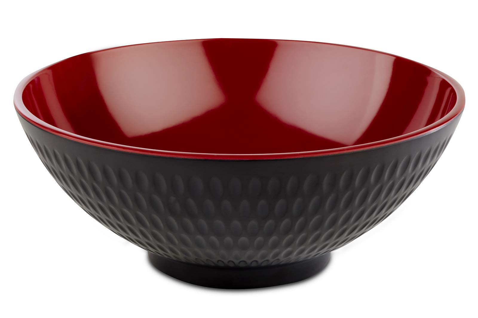 aps-asia-plus-schale-20-cm-1-1-l-schwarz-rot-melamin image 1