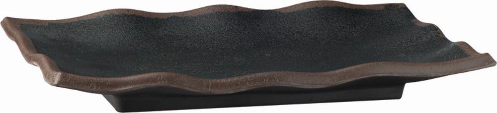aps-marone-84104-tablett-schwarz-melamin-22-5-cm image 1