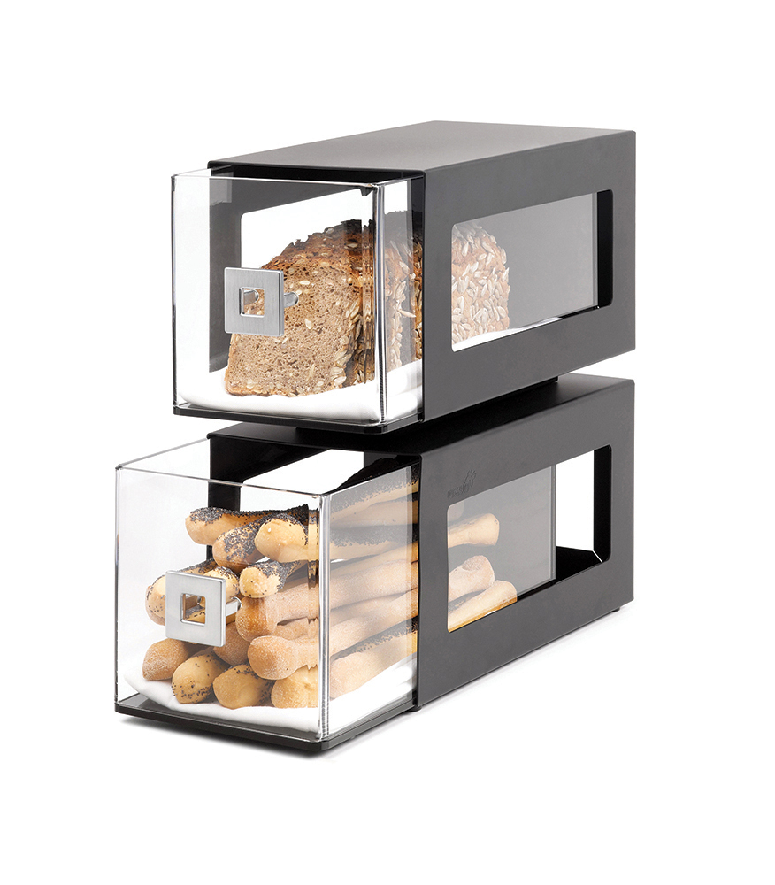 rosseto-bd101-kuchenvitrine-2-st-ckig-schwarz-acryl image 3