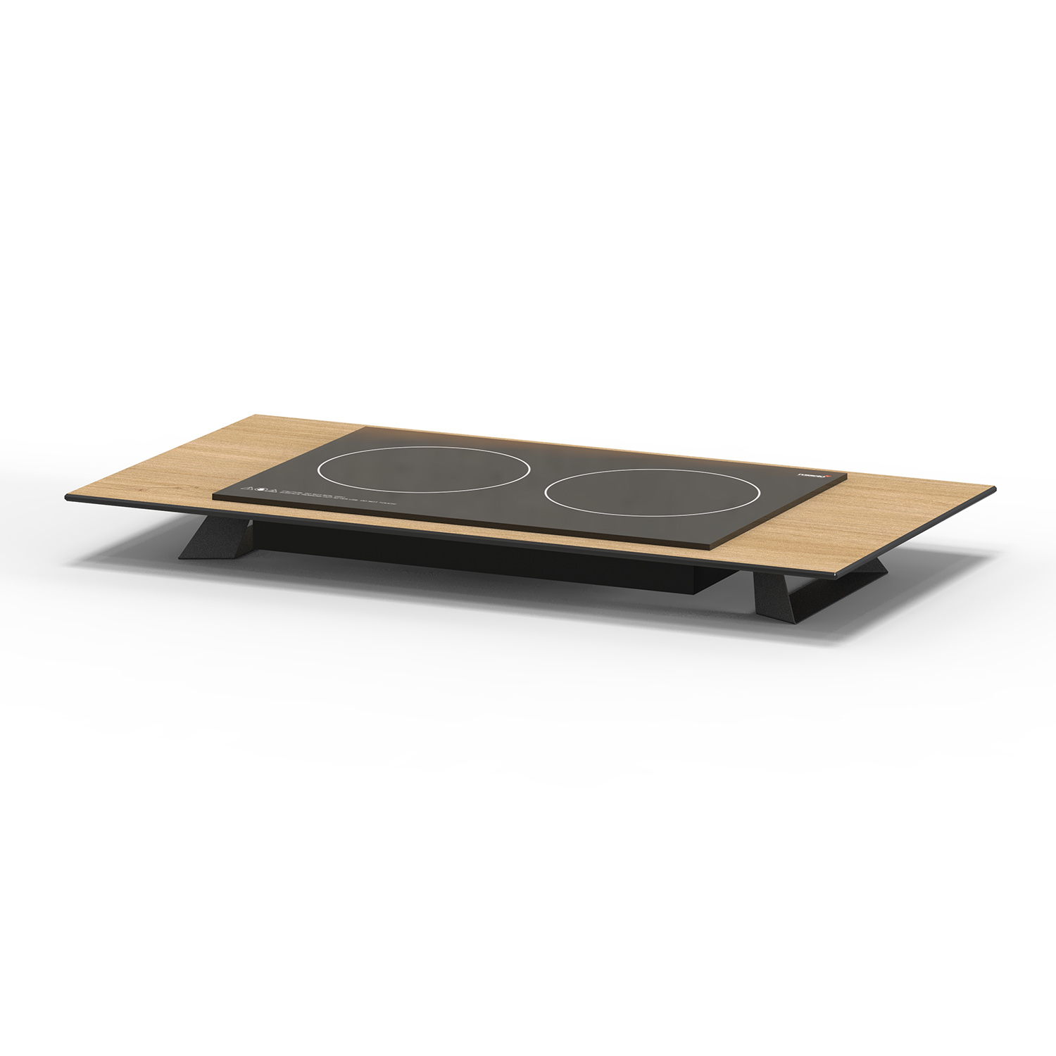 rosseto-alto-induktions-riser-hplrsi104-holz-88-cm-schwarz image 1