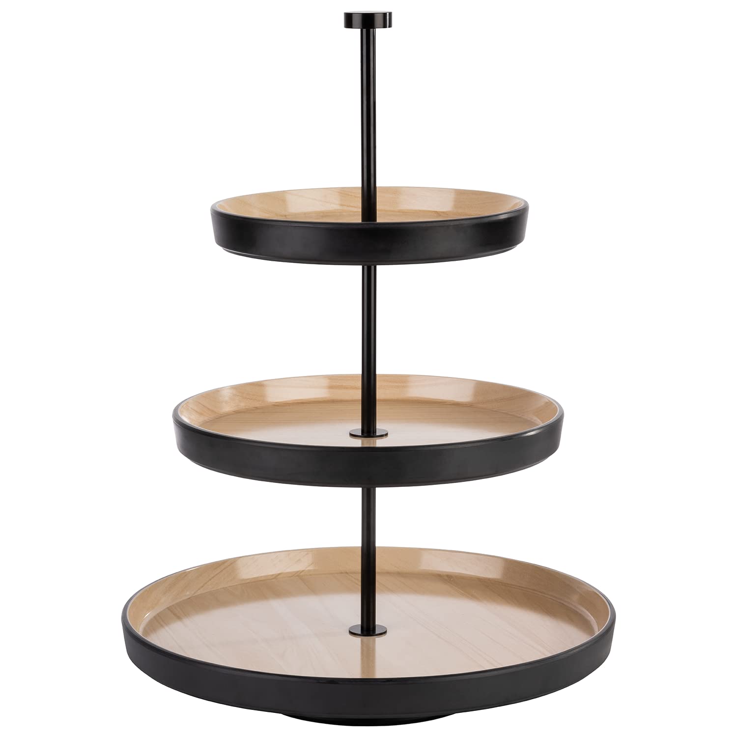 aps-frida-85211-etagere-3-stufig-melamin-schwarz-43-cm image 1