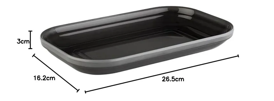 aps-emma-85120-gn-1-4-tablett-melamin-grau-26-5-cm image 1