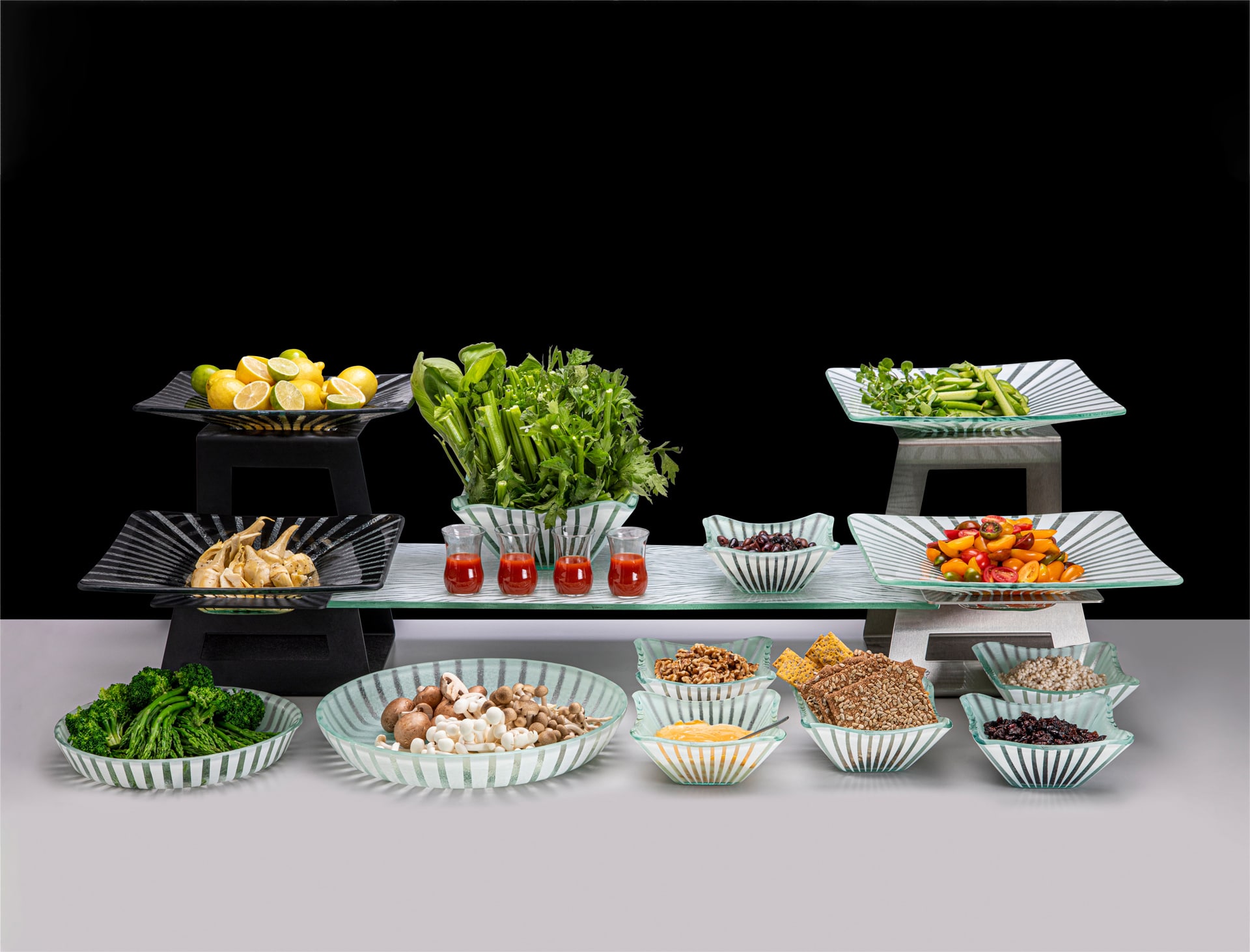 rosseto-display-buffet-riser-pr-sentation-farbig image 1