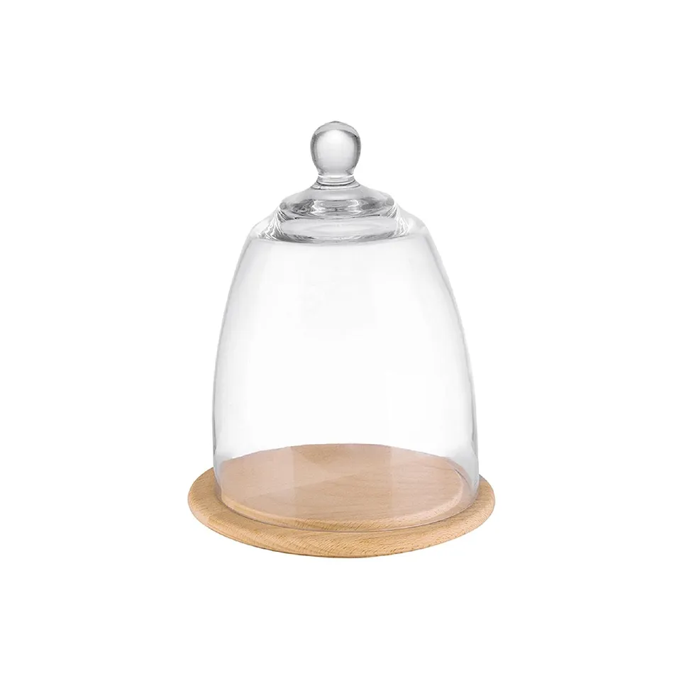 aps-dome-830-tablett-mit-haube-buche-glas-18-5-cm image 1