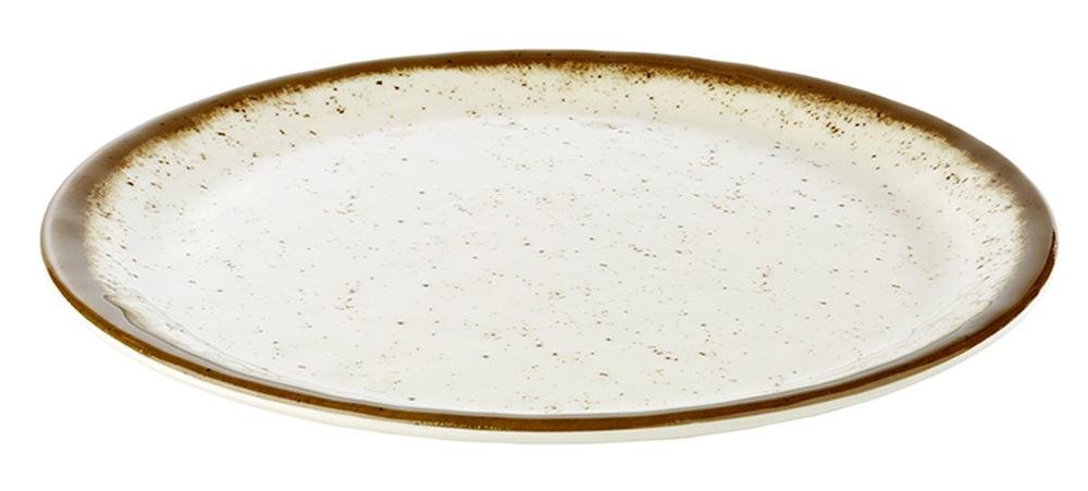 aps-stone-art-84512-teller-30-cm-creme-braun-melamin image 1