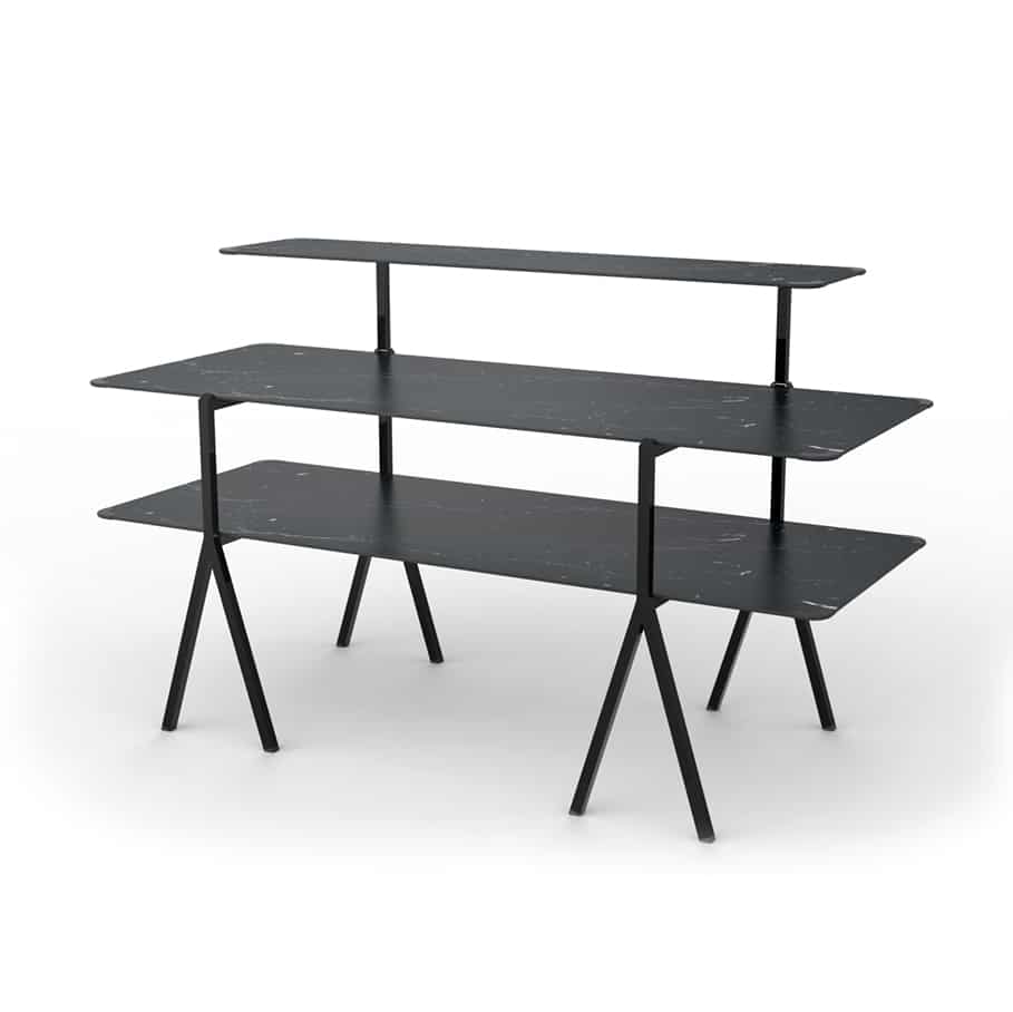 rosseto-modulite-mt-100bm-tischplatte-schwarz-marmor-rechteckig image 4