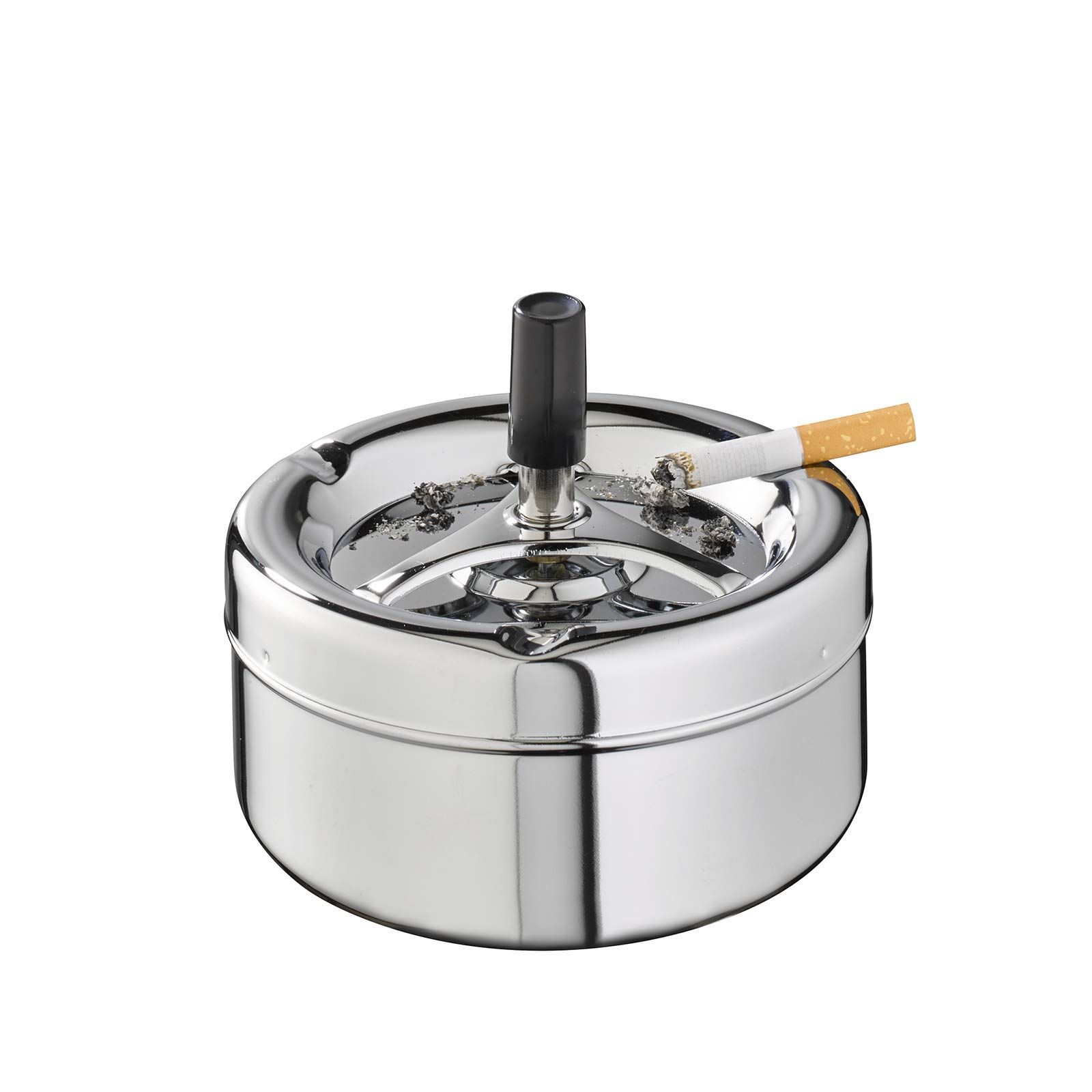 aps-bar-54-klassiker-aschenbecher-drehknopf-silber-13-cm image 4
