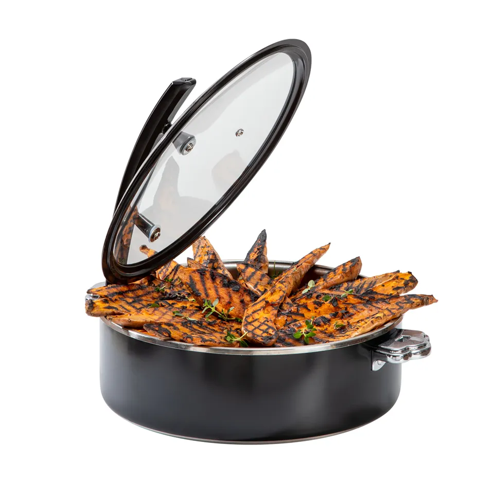 rosseto-cooklite-cw-ncb32b-buffet-server-rund-schwarz-5-28-qt image 1