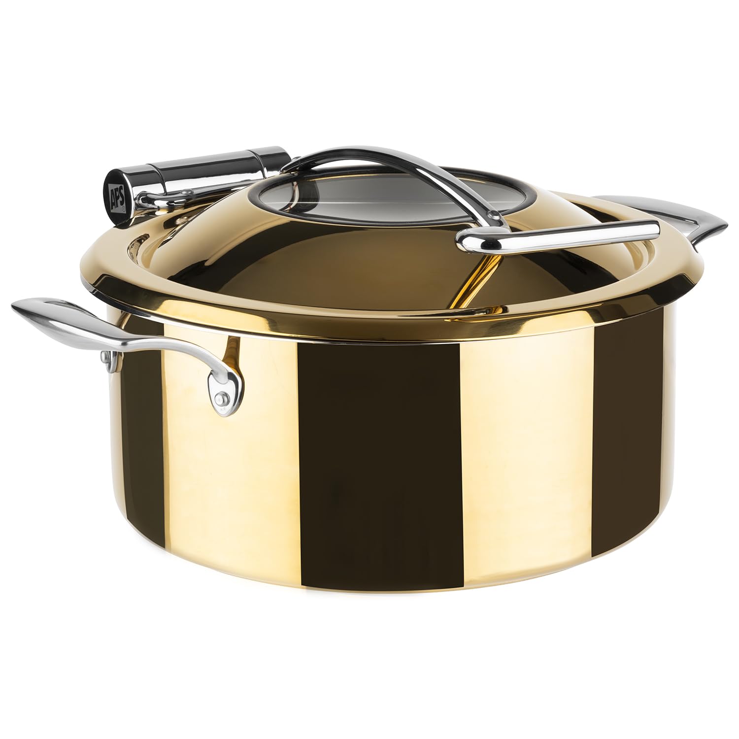 aps-orbit-12343-chafing-dish-gold-30-5-cm-4-tlg-edelstahl image 1