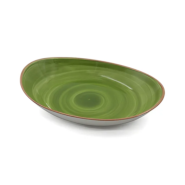 primeware-grand-buffet-schale-oval-porzellan-gr-n-35-5-cm image 1