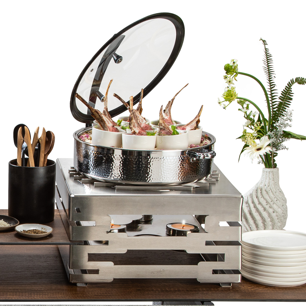 rosseto-sk086-multi-chef-speisenw-rmer-edelstahl-eckig-grill image 1