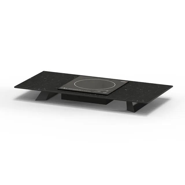 rosseto-alto-hplrsi94-induktions-buffetst-nder-marmor-schwarz-80-cm image 1