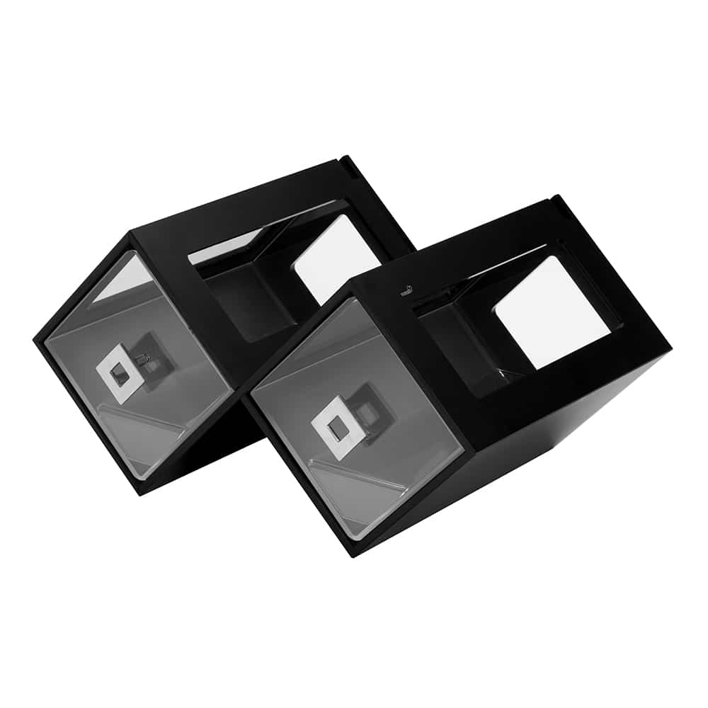 rosseto-honeycomb-bakery-vitrine-schwarz-mit-schublade-bk200bl image 2