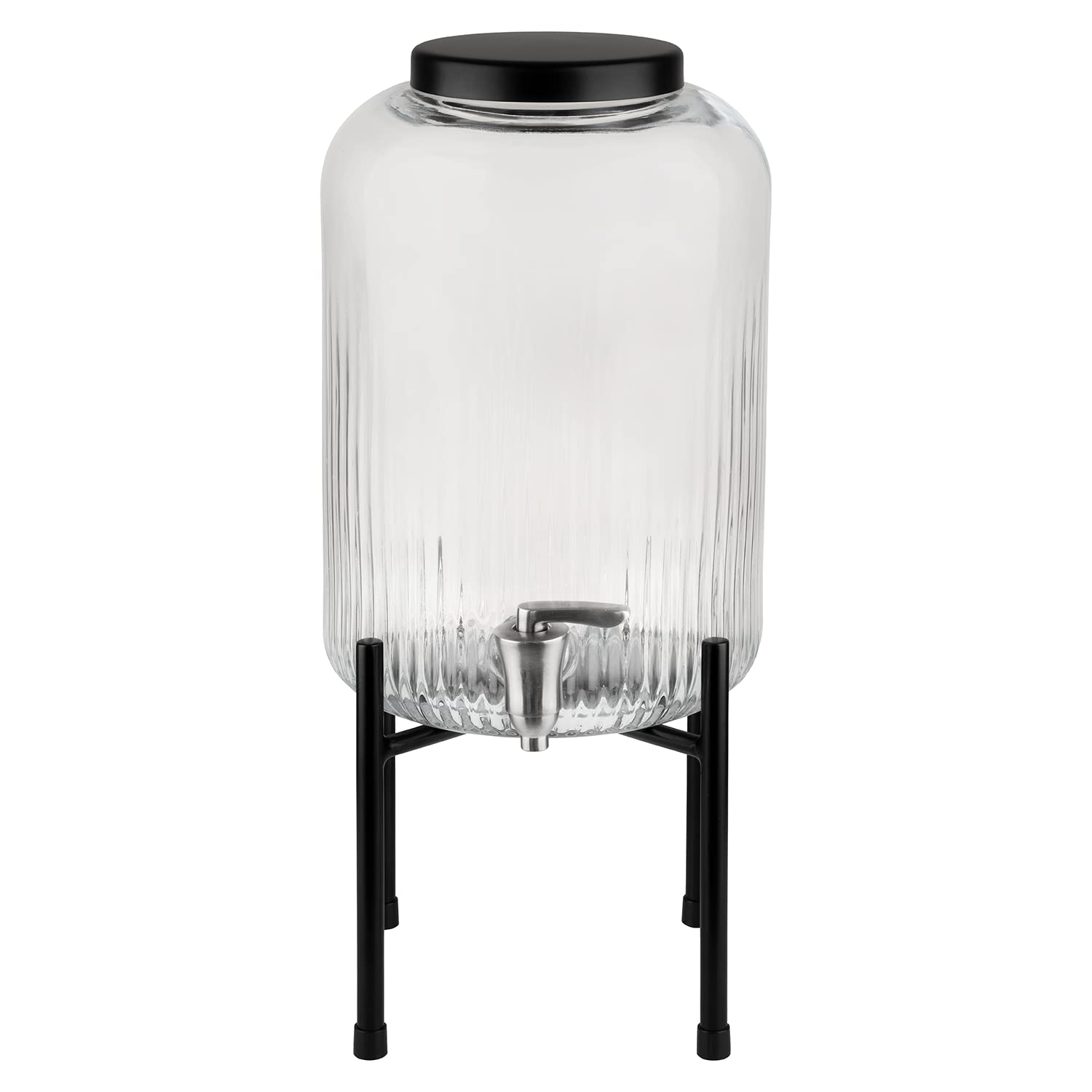 aps-valo-getr-nkespender-7-0-liter-glas-edelstahl-schwarz image 7
