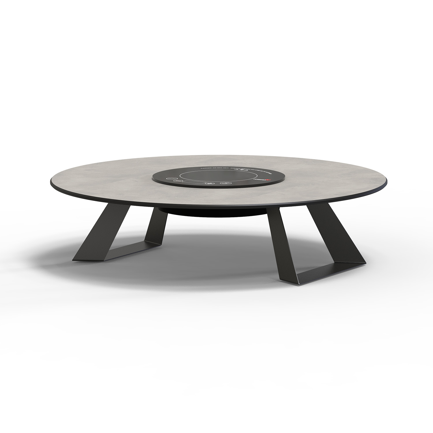 rosseto-alto-buffetst-nder-rund-25-zoll-betongrau-hplrsi89 image 1