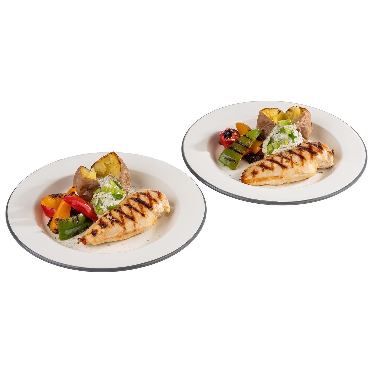 aps-pure-98671-emaille-teller-26-cm-2er-set-cremewei image 4