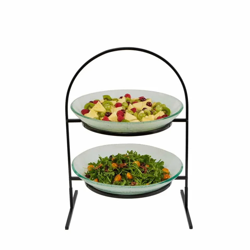 rosseto-gst08fwfp-etagere-2-st-ckig-mit-glasschalen image 1