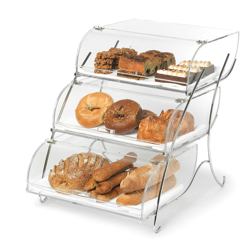 rosseto-bak2944-kuchenvitrine-acryl-3-st-ckig-mit-st-nder image 1