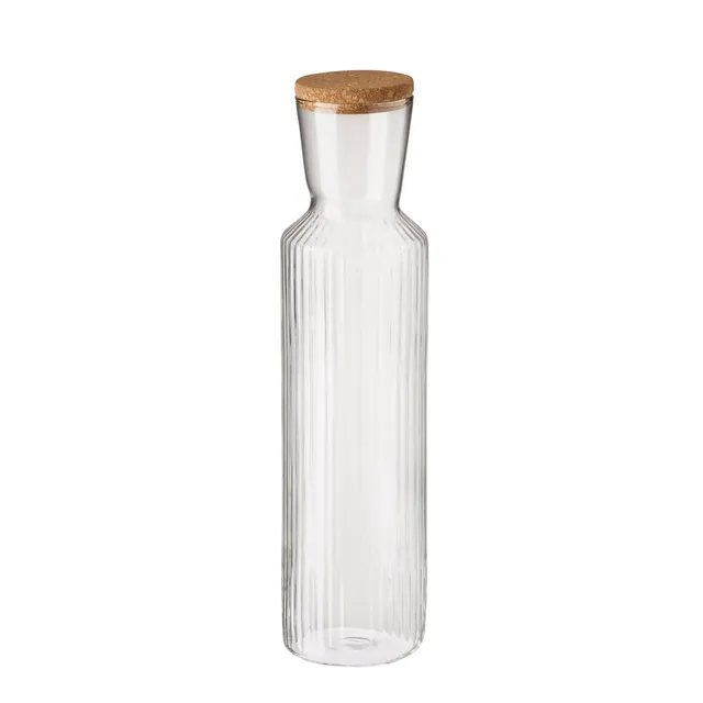 aps-valo-lines-10727-glaskaraffe-1-5-liter-korkdeckel image 1