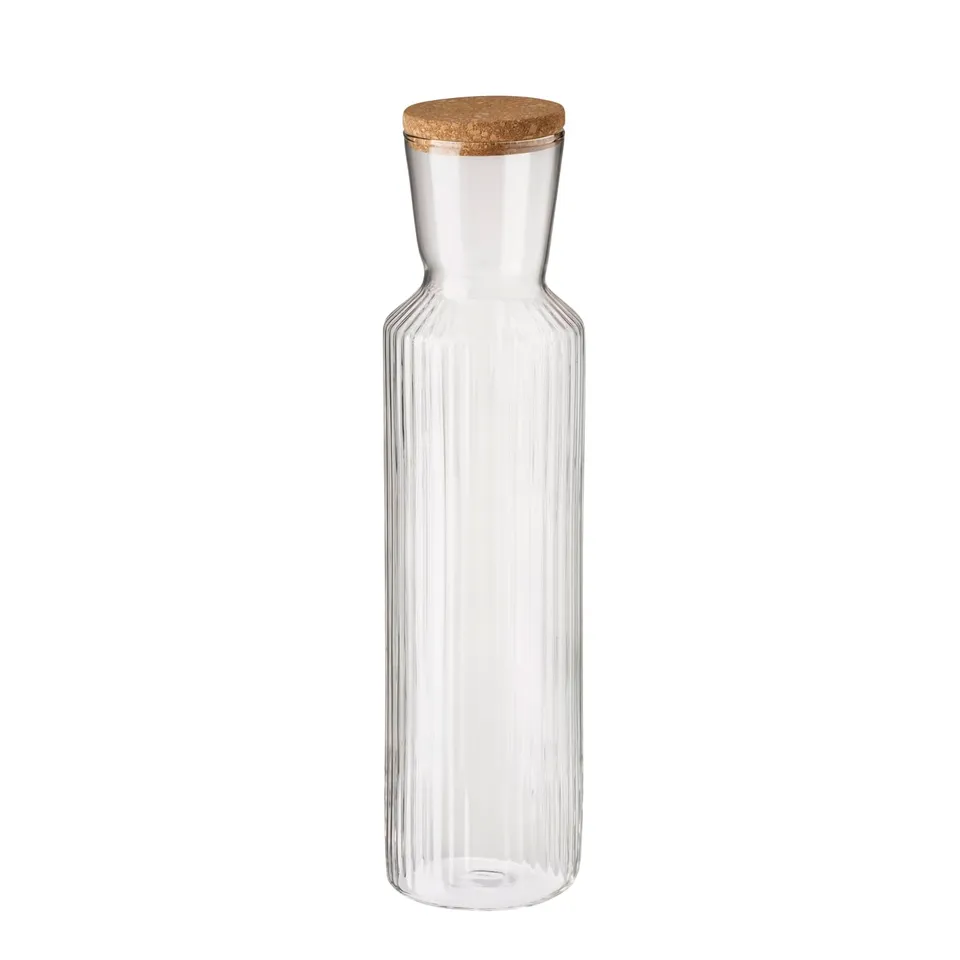 aps-valo-lines-10727-glaskaraffe-1-5-liter-korkdeckel image 1