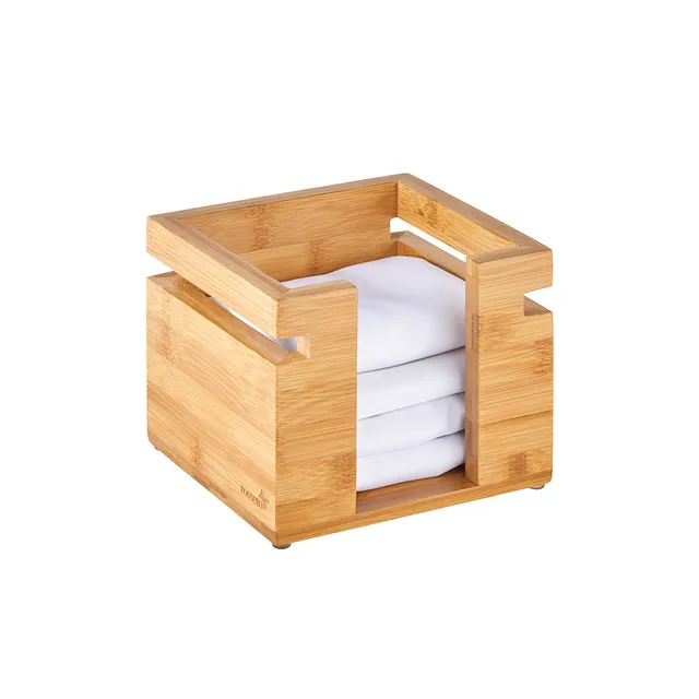 rosseto-natura-sb107-serviettenhalter-bambus-quadratisch image 1