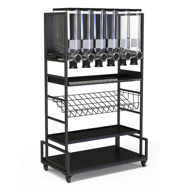 rosseto-modulite-mc-pb62-m-slispender-wagen-6-beh-lter-schwarz image 1