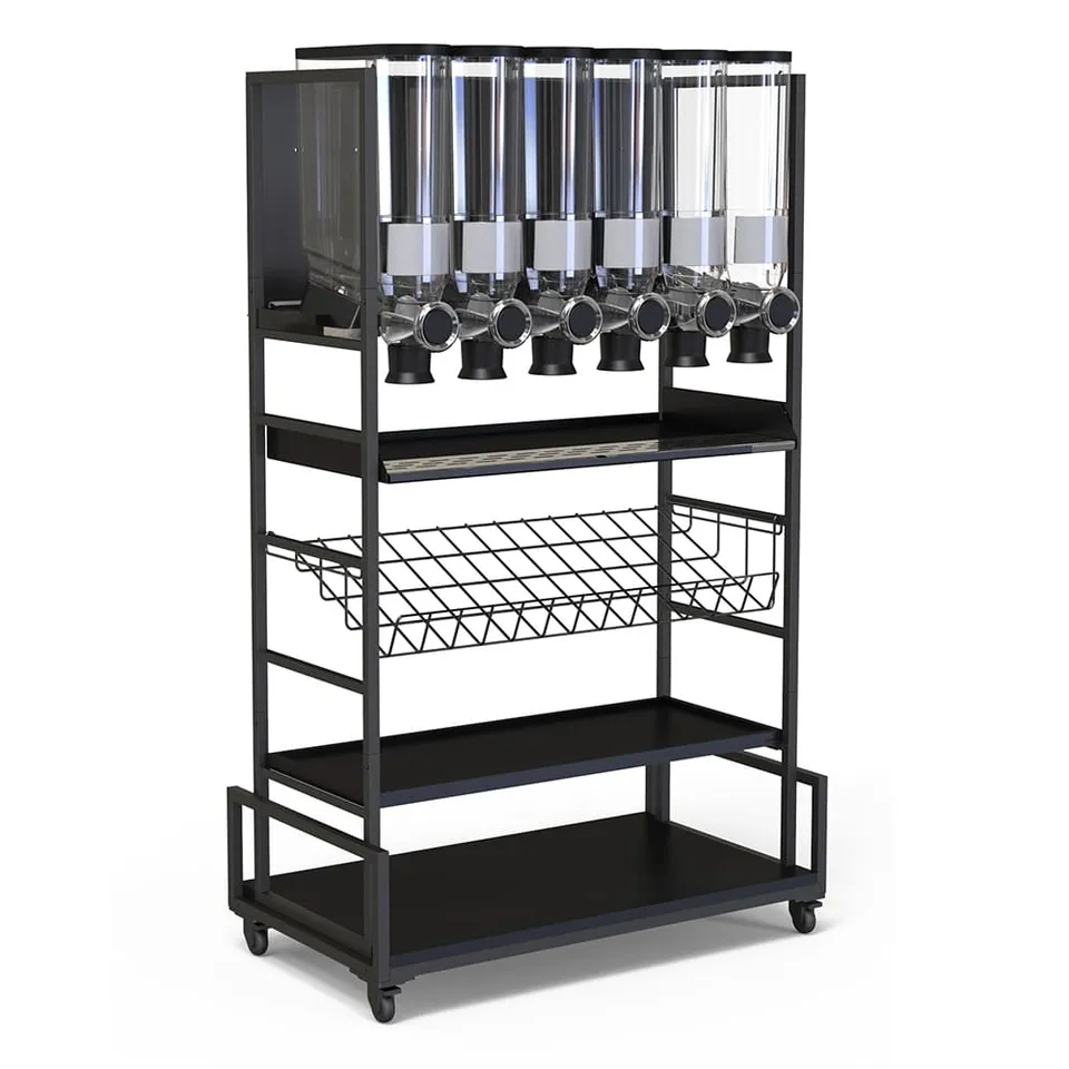 rosseto-modulite-mc-pb62-m-slispender-wagen-6-beh-lter-schwarz image 1