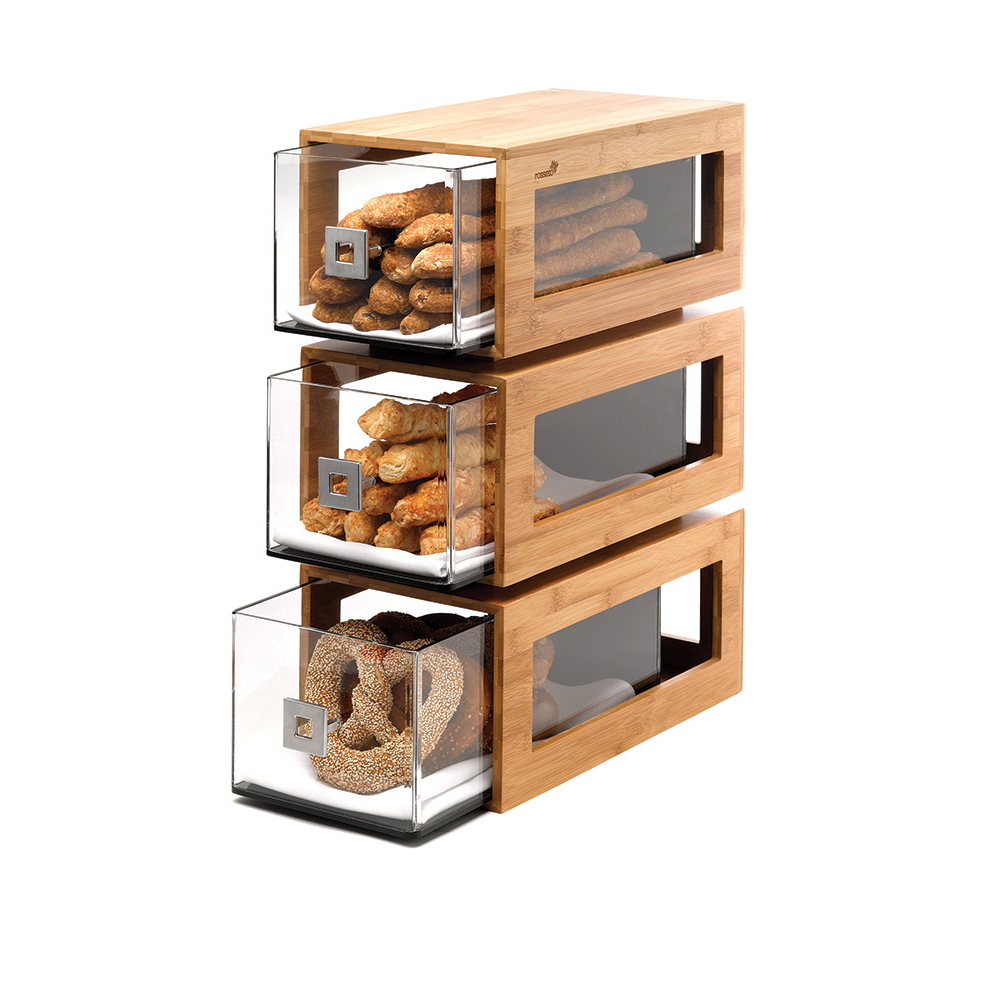 rosseto-bd104-kuchenvitrine-3-st-ckig-bambus-acryl-1-stk image 1
