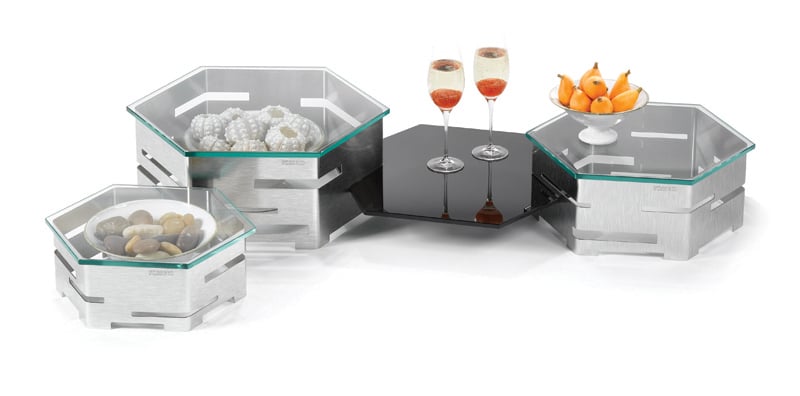 rosseto-honeycomb-sm398-buffet-riser-bronze-klein image 2