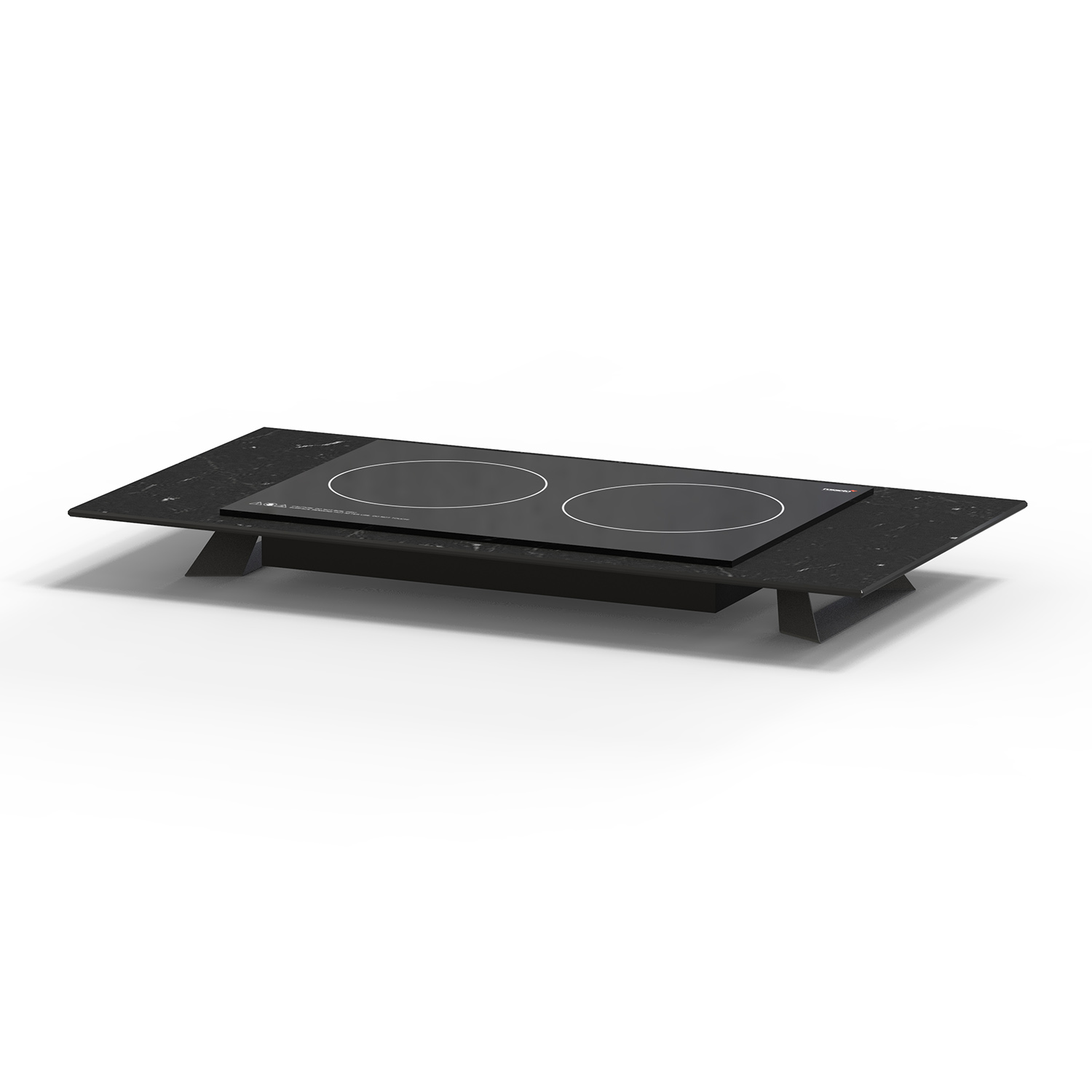 rosseto-alto-induktions-riser-marmor-schwarz-hplrsi102-88cm image 1