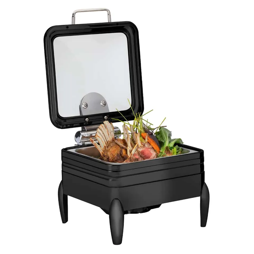 rosseto-de-luxe-cp402f-bk-chafing-dish-glasdeckel-schwarz image 1