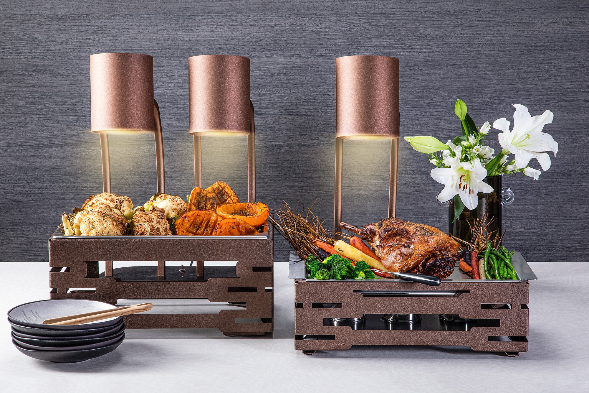 rosseto-hl026-w-rmelampe-doppelt-bronze-schwarz-f-rs-buffet image 2