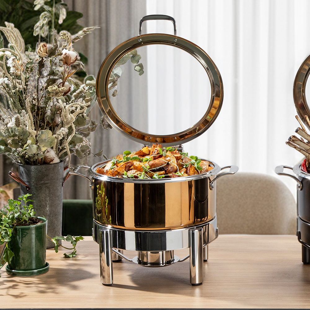 rosseto-le-dish-gwd300k-gr-chafing-dish-gold-4-8-qt image 4