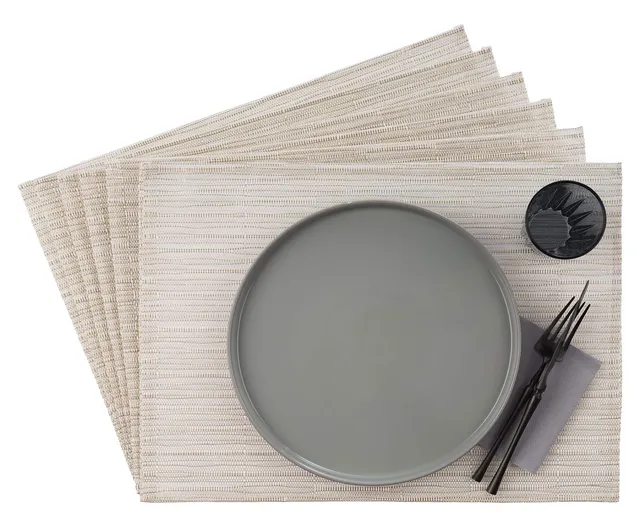 aps-table-60525-tischset-wei-6er-33x45-cm-pvc image 1