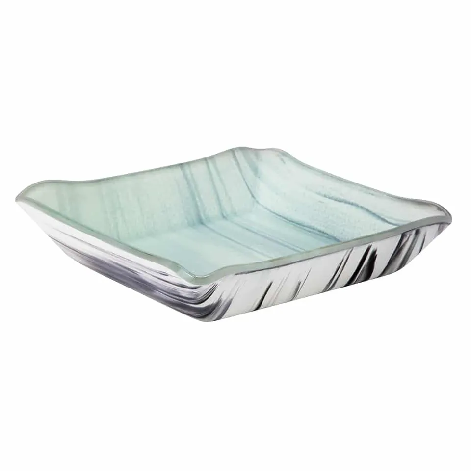 rosseto-ven-glass-aroma-gls063bw-schale-schwarz-wei-eckig image 1
