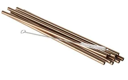 aps-bar-93380-trinkhalme-edelstahl-kupfer-10er-set-b-rste image 1