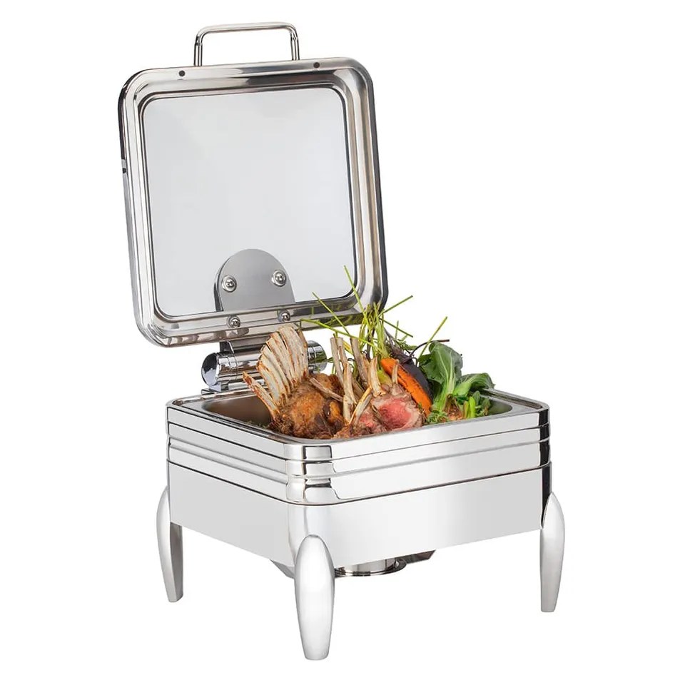 rosseto-de-luxe-cp402f-chafing-dish-eckig-glasdeckel image 1
