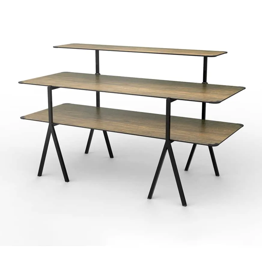 rosseto-modulite-3-level-kit-walnuss-mt-3001wb-tischset image 1