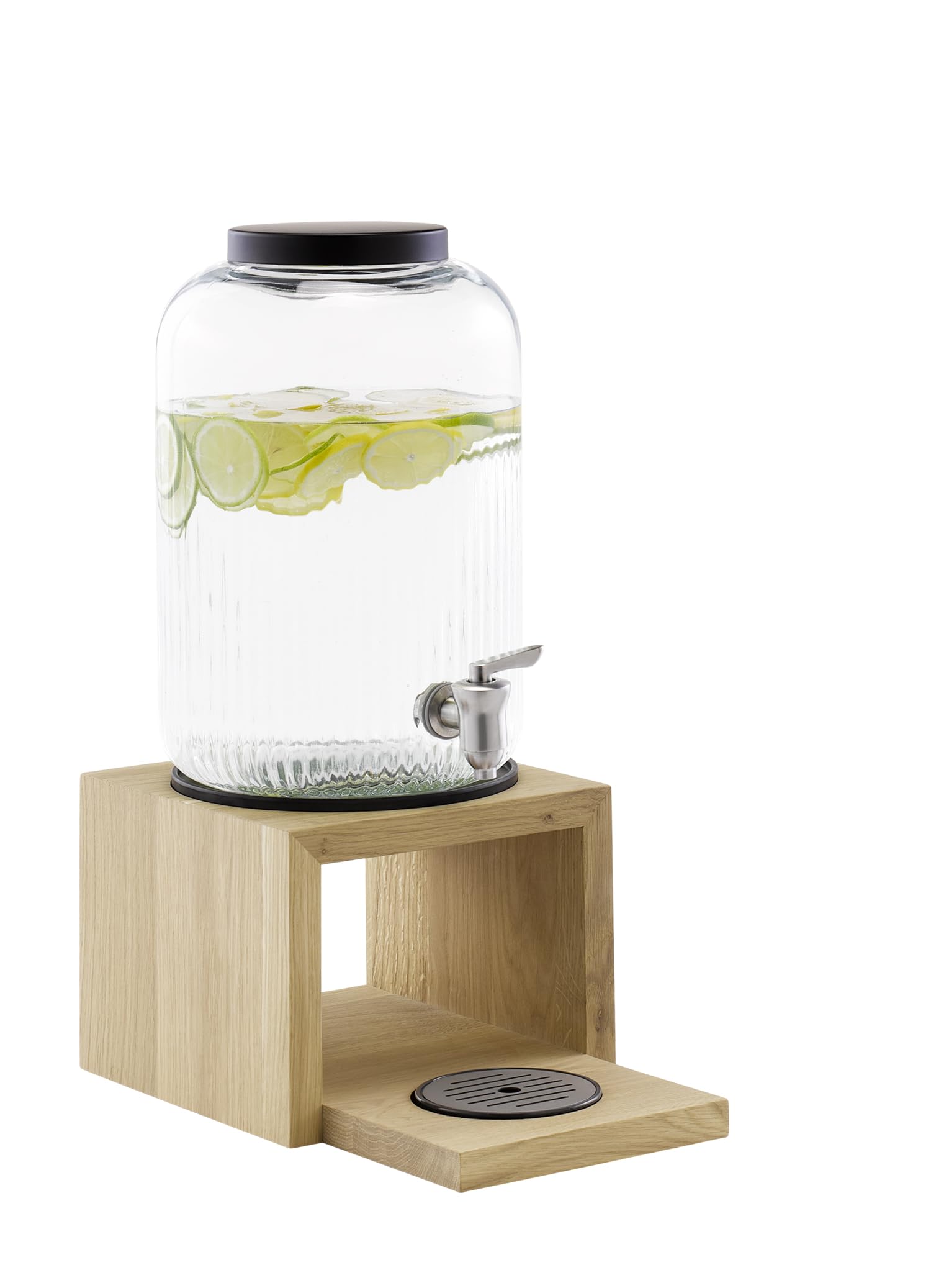 aps-valo-14015-getr-nkespender-glas-7-liter-eiche image 2