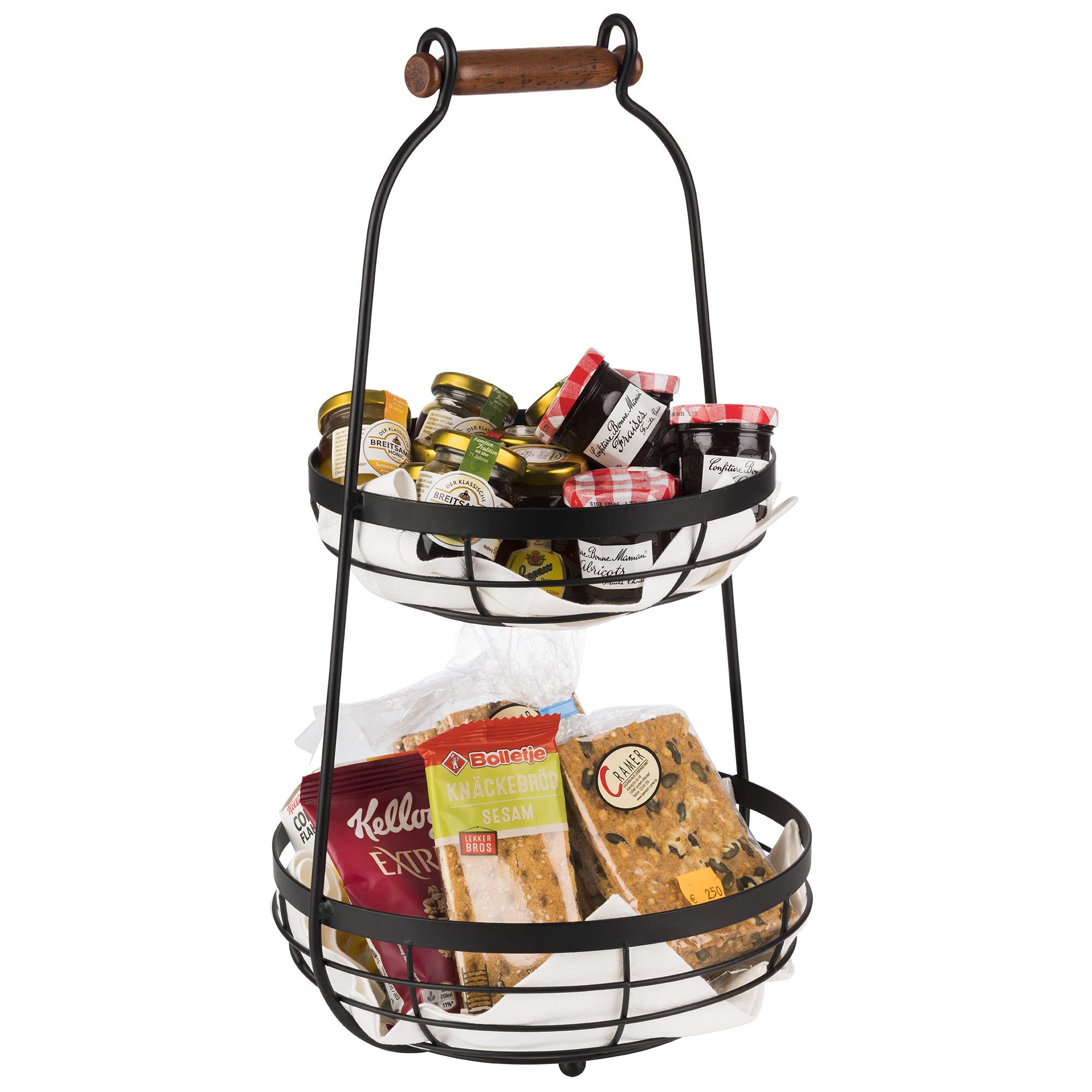 aps-frames-serviergestell-etagere-2-stufig-schwarz-48-cm image 4